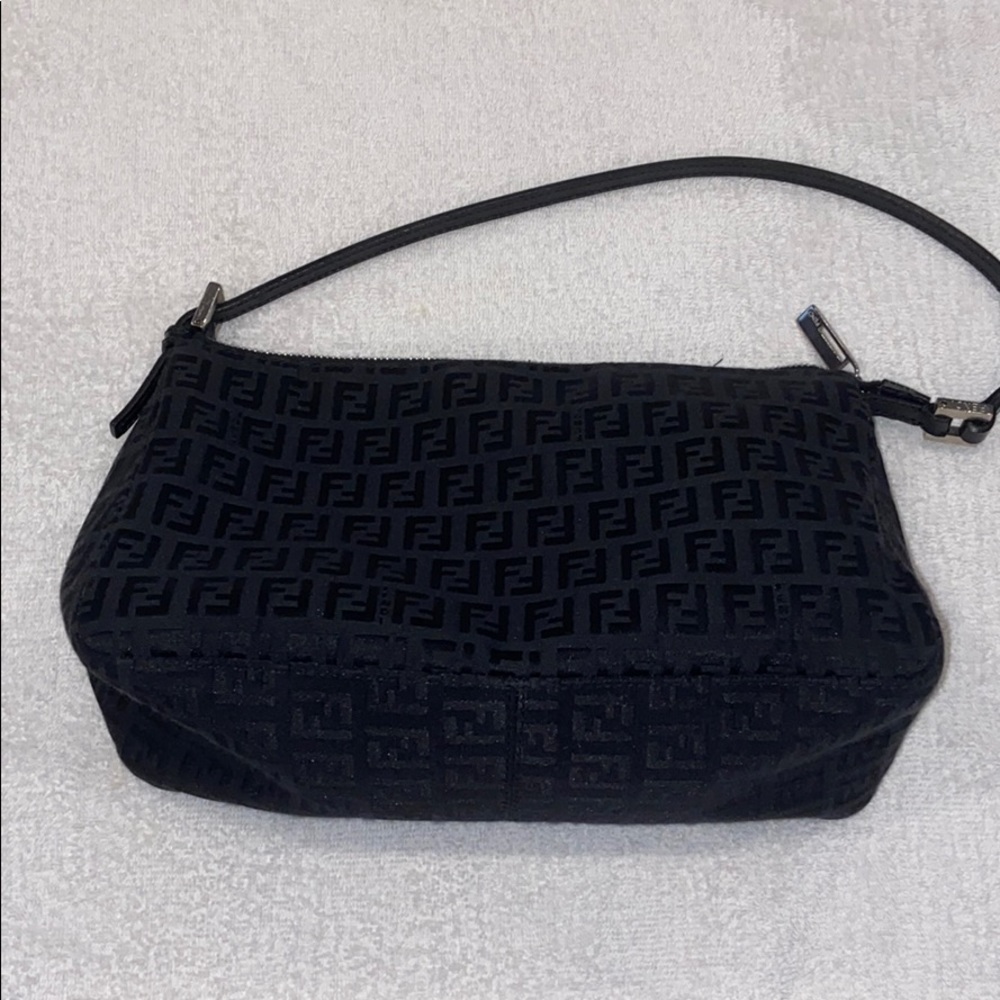 Authentic Black fabric Fendi handbag